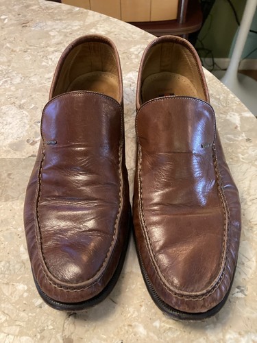 Lloyd men brown leather moc - leather,