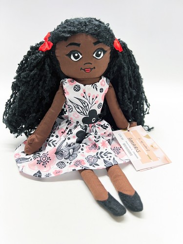 Black girl doll - black, soft
