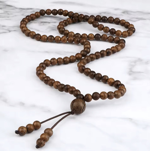 Wooden 108 mala prayer beads - wooden,