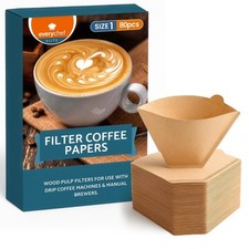 80 Coffee Filter Papers Size 1