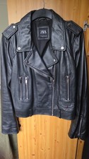 Zara Black Leather Biker