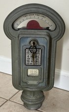 Vintage Miller Meter Model Parking Meter 2 Hour Time Limit 1 and 5 Cent w/ Keys