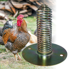 Poultry Spiral Spring Feeder Gravity Feeder Fowl Pheasant Poultry Chicken