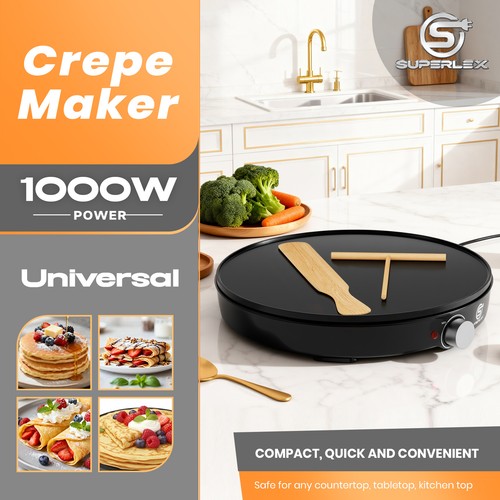 Superlex 30cm electric crepe - 30cm, &