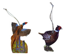 Pheasant Christmas Tree Decorations - Pheasant Shoot Hanging Pheasants WD23/26-D