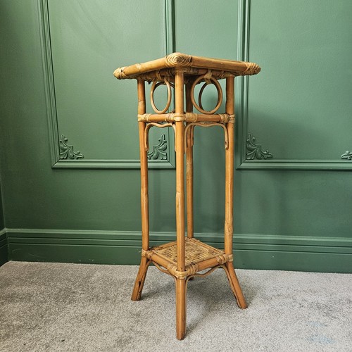 Vintage bamboo rattan plant - vintage,