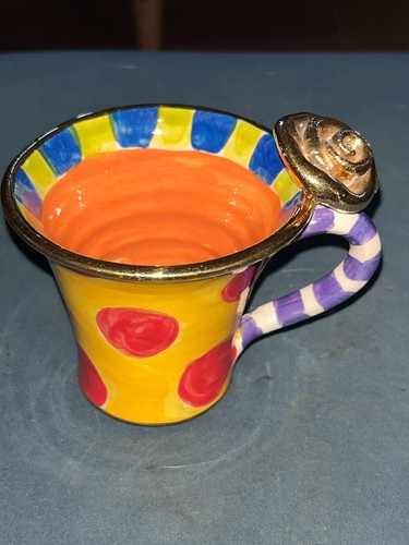 Vibrant hand painted ceramic - hand-painted,