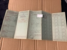 Raleigh moped 1959 log book