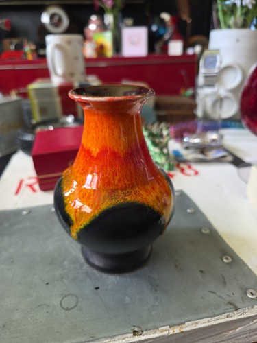 Germany pottery vase - w.germany,
