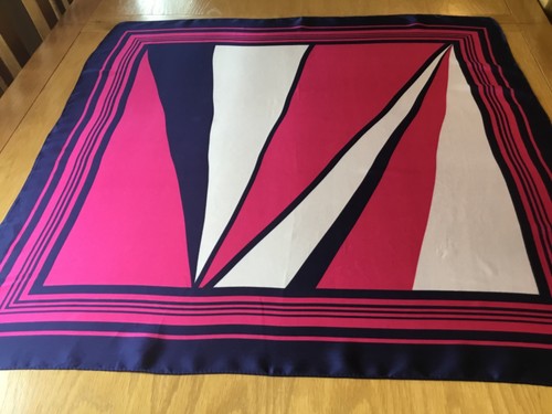 Striking vintage 1960s silk - 1960s?, silk-