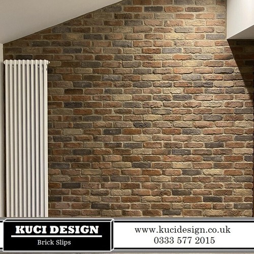 Camden multi brick slips wall - brick, slips,