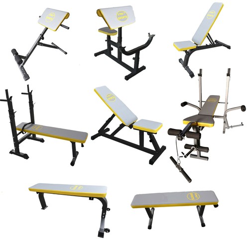 Weights gym bench - bench, training