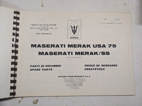 Maserati merak spare - maserati,