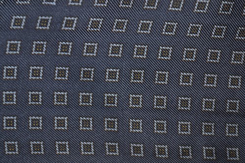 Navy blue silk ascot - blue,