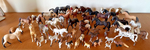 Huge schleich horses lot with - schleich,