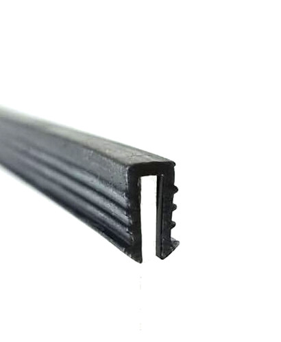 Finned rubber channel edging - rubber,