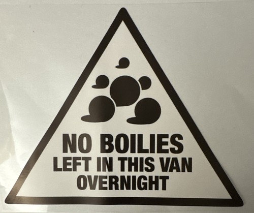 Warning sign boilies - warning,