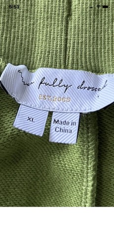 Never fully dressed green - dressed,