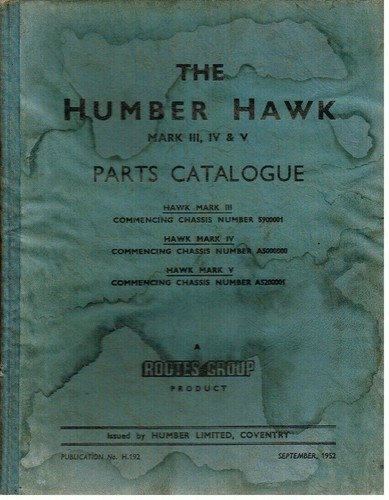 Humber hawk mkiii mkiv - mkiv, mkv