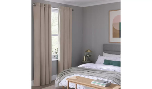 Eyelet curtains pair - eyelet, 168x229cm