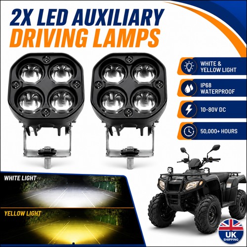 Pair 100w motorcycle headlight - 100w,