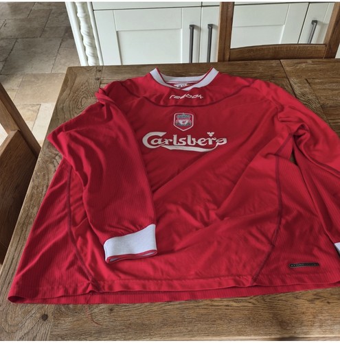 Liverpool home shirt 03 - liverpool, 02/03