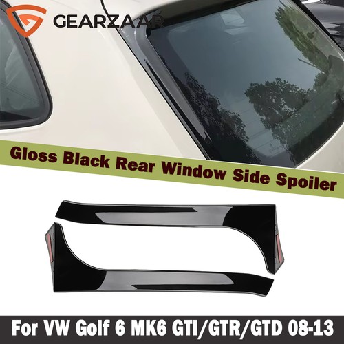 Gloss black rear window - gloss, side