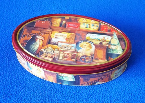 Empty mcvitie biscuit tin - empty,