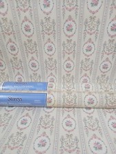 X3 1980s Vintage STOREY'S Wallpaper Cottagecore Ditsy 80s Floral striped cameo