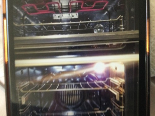 Double built electric oven - double, in