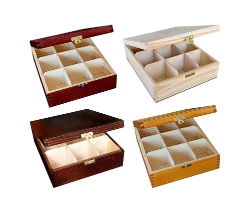 Wooden tea box - tea,