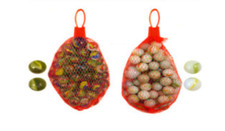 NET OF 50 Glass Marbles Random Pack 