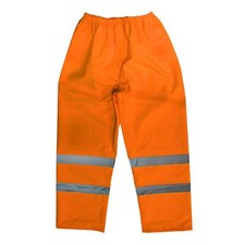 Sealey Hi-Vis Orange Waterproof Trousers - X-Large - 807XLO