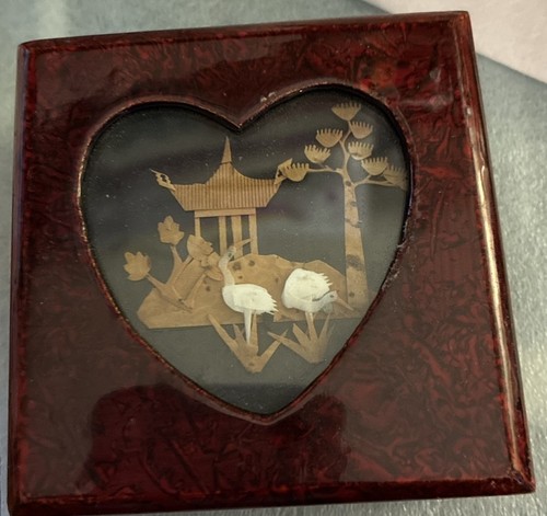 Vtg asian heart - vtg, heart-shaped