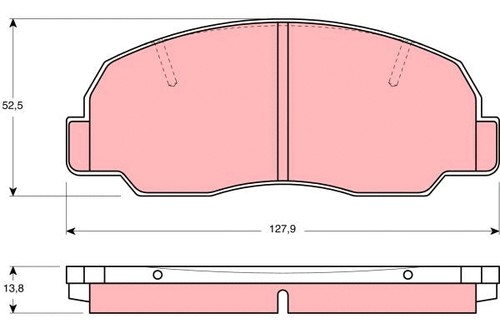 Front brake pad set disc - set,