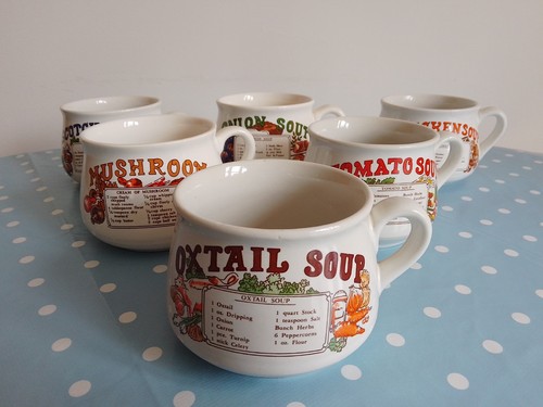 Set vintage soup bowls - 6,