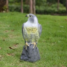 Large Falcon Pest Deterrent Garden Lawn Pond Bird Cat Scarer Decoy Hawk
