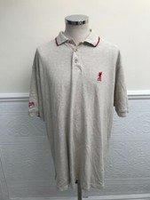 BRAND NEW Reebok LIVERPOOL 1996-1997 Beige Polo T Shirt Rare Vintage Size XL