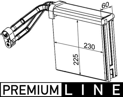 Mahle ae95000p evaporator - ae95000p,