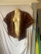 Vintage rustic red/brown mink