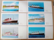 SET OF 6 CUNARD & WHITE STAR