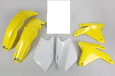Suzuki RMZ 450 2005-2006 Plastic Kit Original Color White Yellow