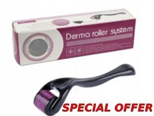 DERMA SKIN ROLLER 540 TITANIUM MICRO NEEDLE HAIR REGENERATION HAIR&BEARD GROWTH