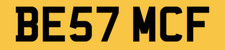 BEST MCF MC MAC PRIVATE NUMBER PLATE BE57 MCF PRIVATE CAR REGISTRATIONCAR REG
