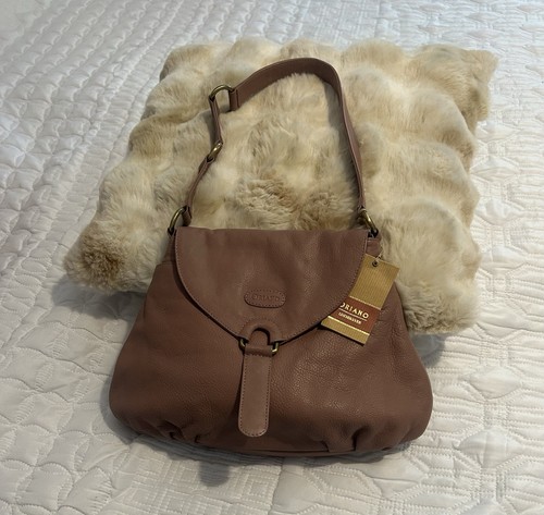 Oriano leather handbag blush - oriano, handbag.