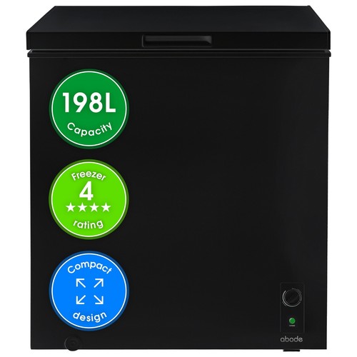Abode chest freezer black - abode,