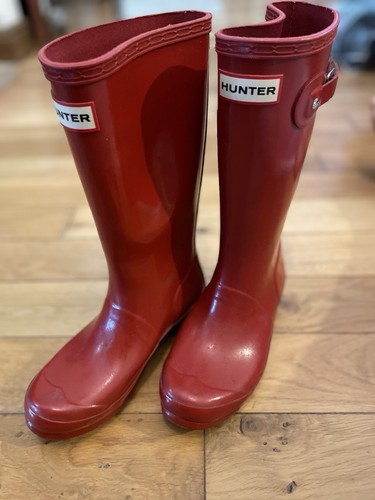Hunter wellies red excellent - hunter,