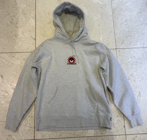 Medium grey supreme hoodie - medium,
