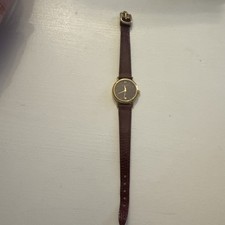 1980s Vintage Favre Leuba Burgundy Watch