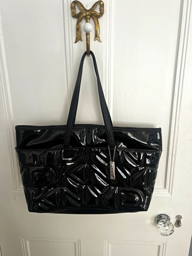 Dkny black patent leather - black,
